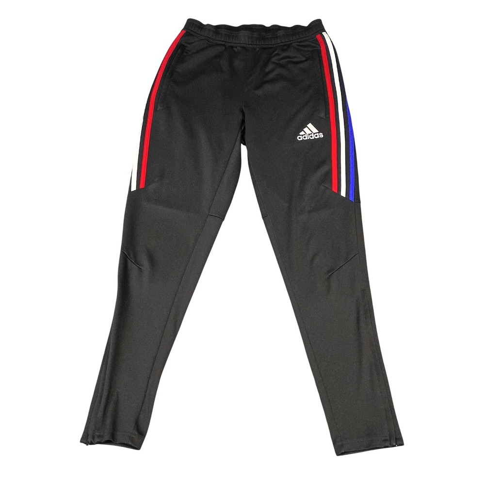 Adidas Mens Climacool Soccer Training Pants Black Red White Blue DT5039 Small‎